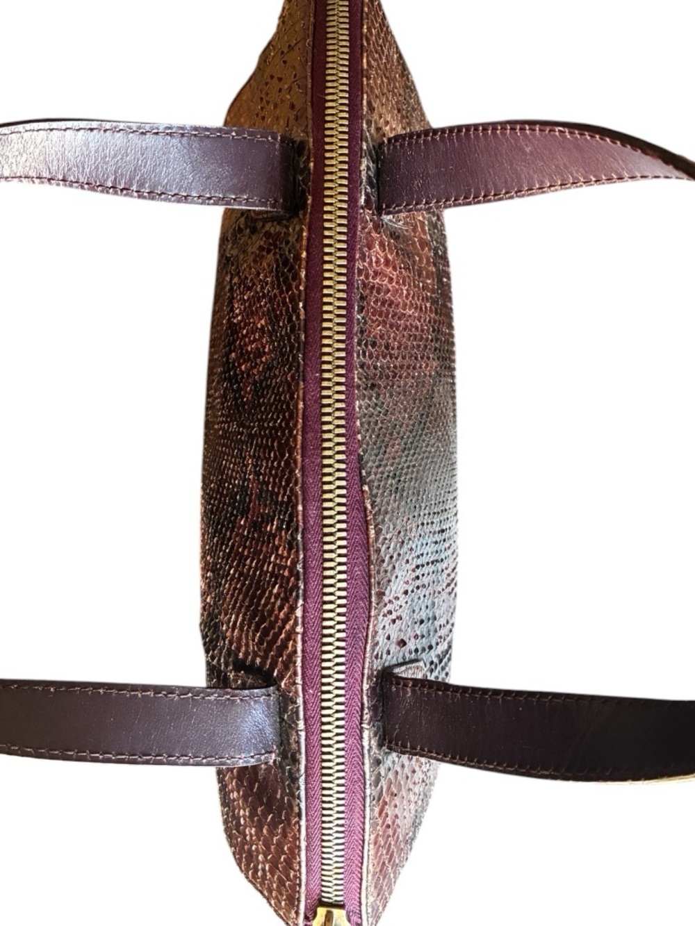 Gucci Python Top Handle Satchel - Picture 6 of 10